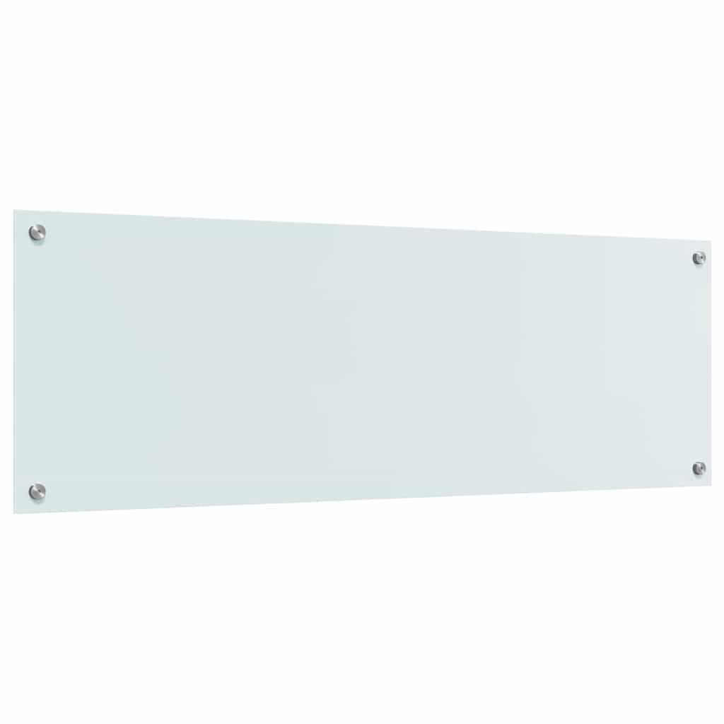Kjøkkenbenkplate Hvit 120 x 40 cm herdet glass