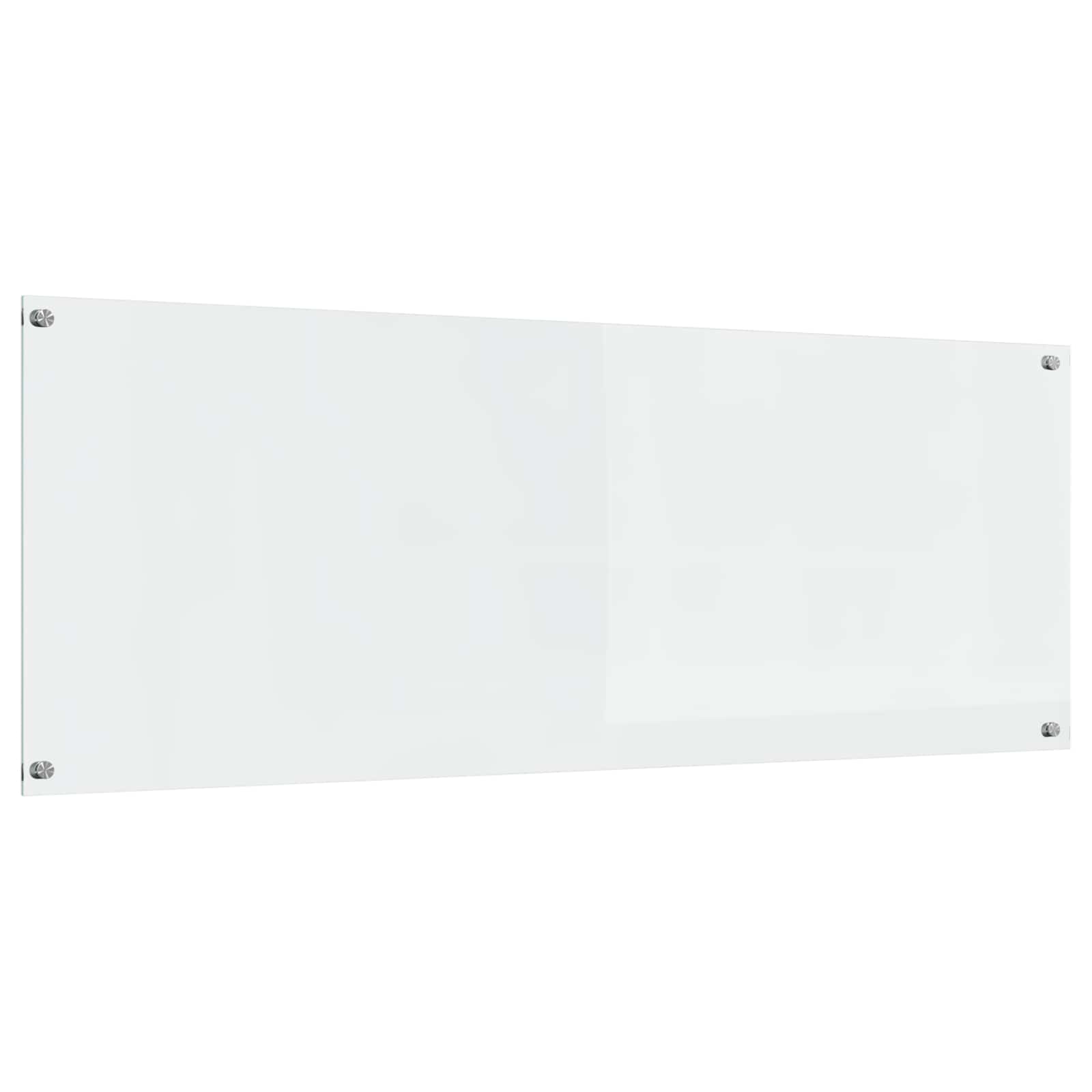 Kjøkkenbakplate Gjennomsiktig 110 x 40 cm herdet glass vidaXL
