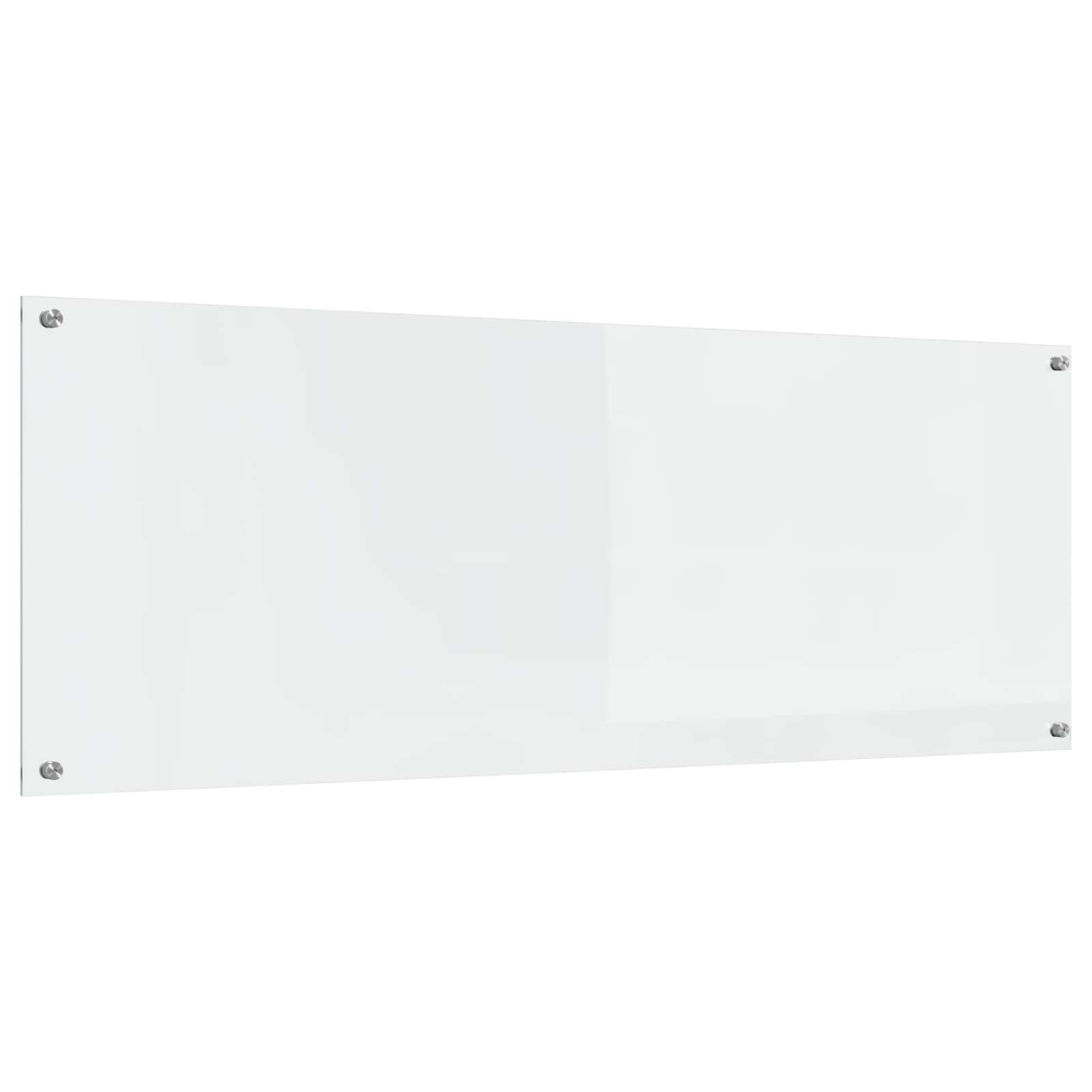 Kjøkkenbakplate Gjennomsiktig 110 x 40 cm herdet glass vidaXL
