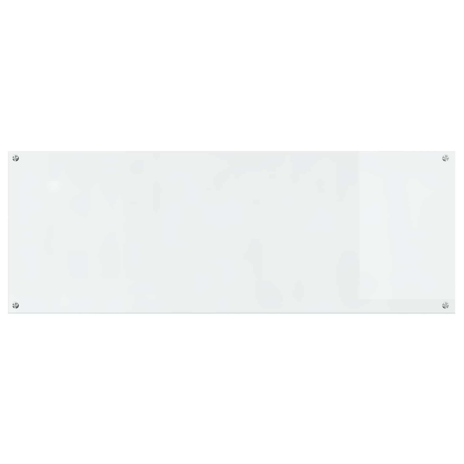 Kjøkkenbakplate Gjennomsiktig 110 x 40 cm herdet glass vidaXL