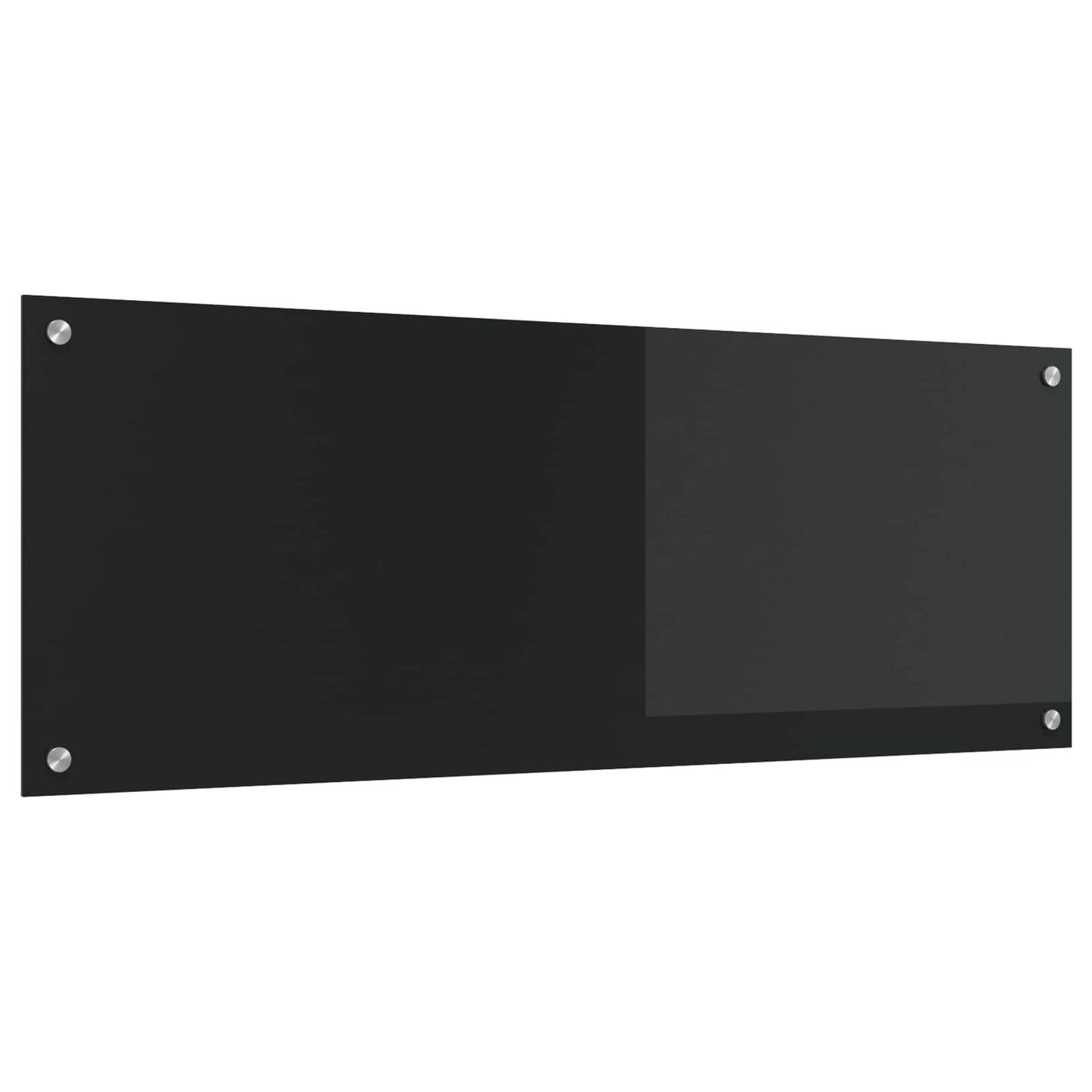 Kjøkkenbenkplate Svart 110 x 40 cm herdet glass