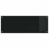 Kjøkkenbakplate Svart 110 x 40 x 0.6 cm herdet glass