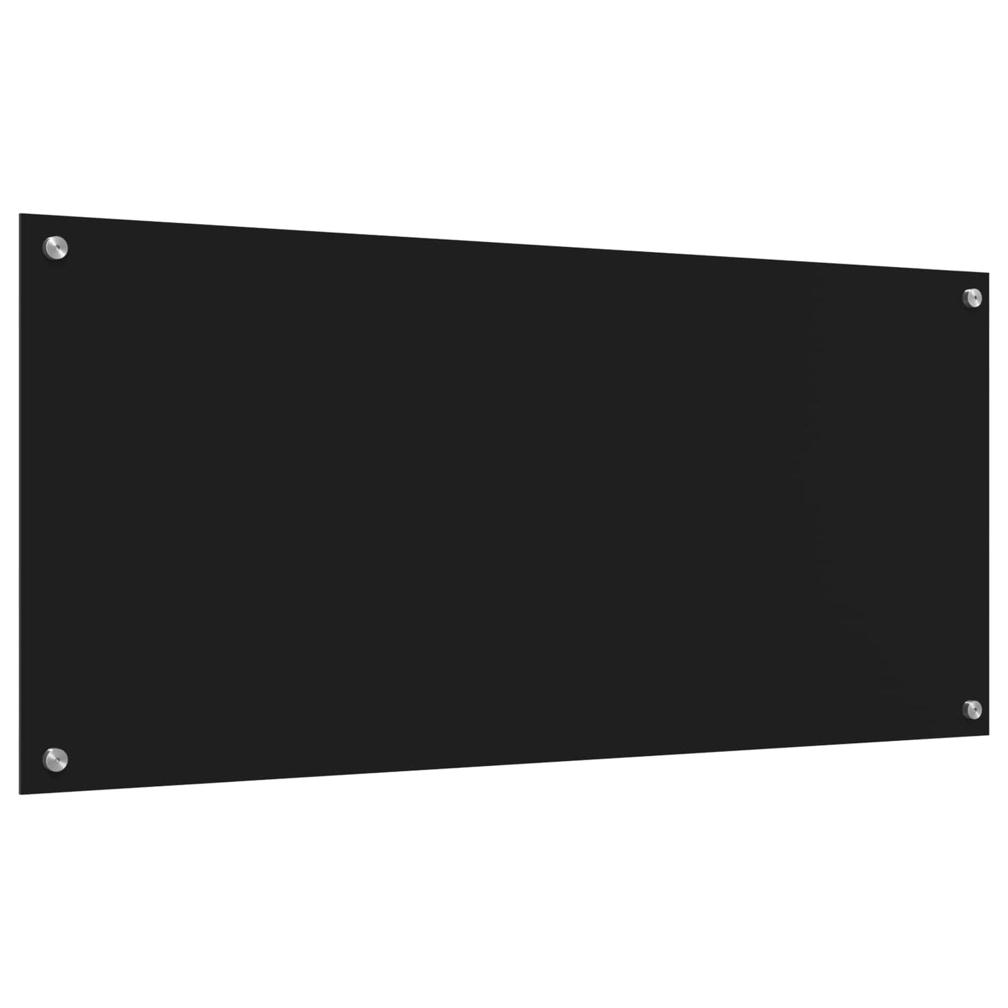 Kjøkkenbenkplate Svart 110 x 50 cm herdet glass