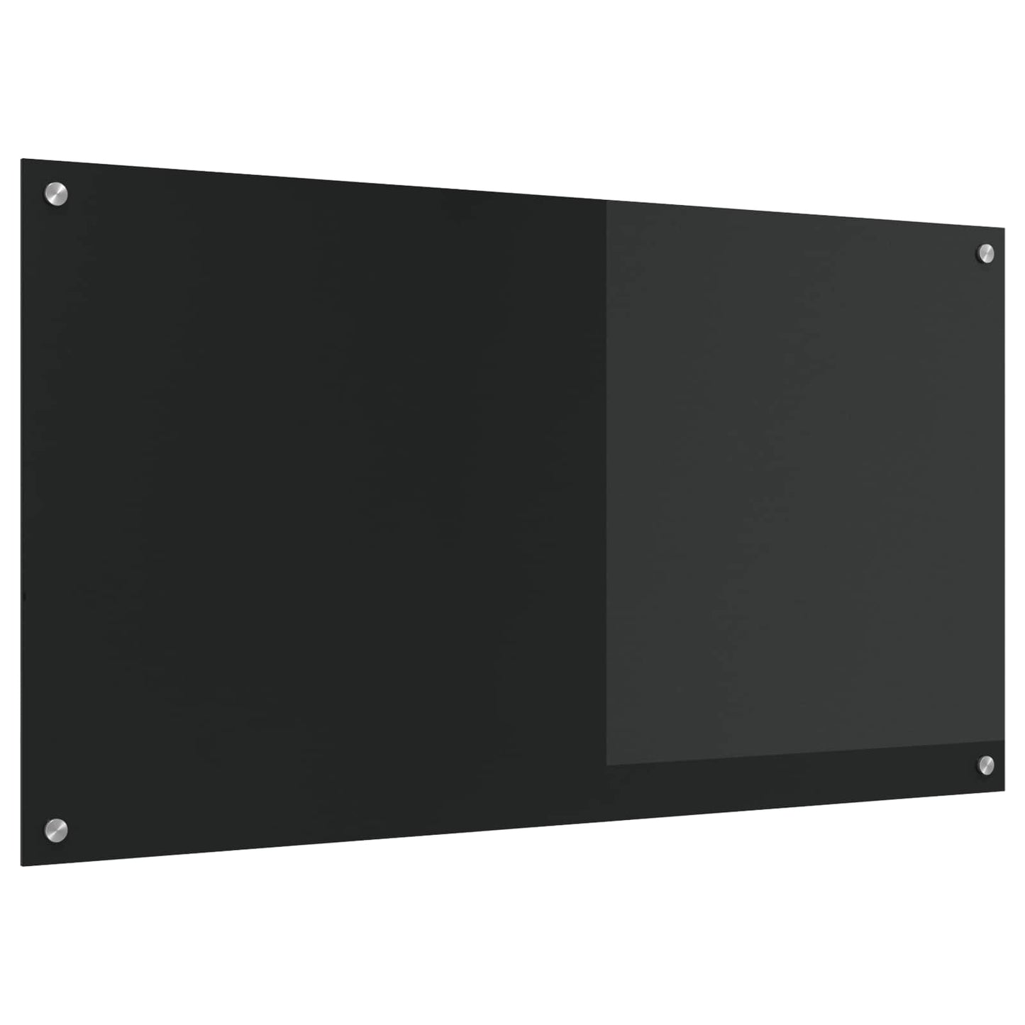 Kjøkkenbenkplate Svart 110 x 60 cm herdet glass