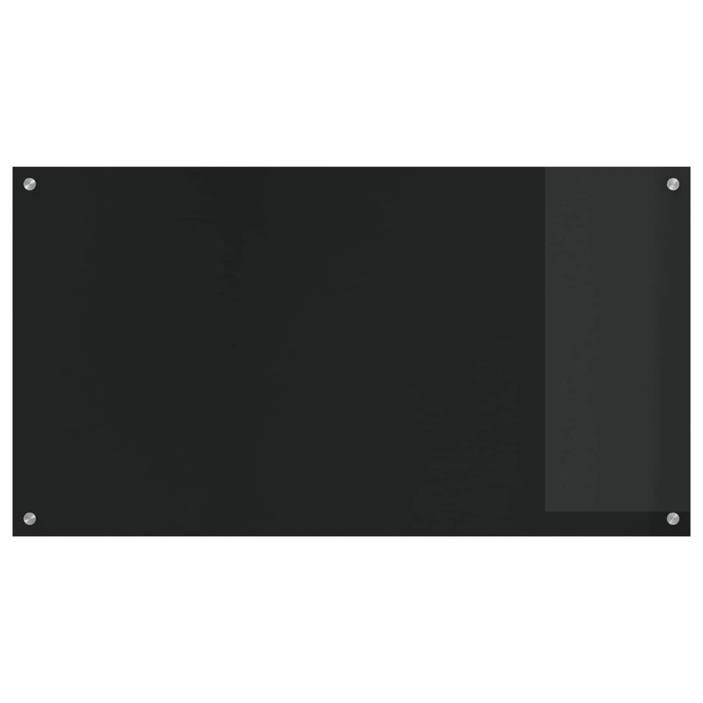 Kjøkkenbenkplate Svart 110 x 60 cm herdet glass