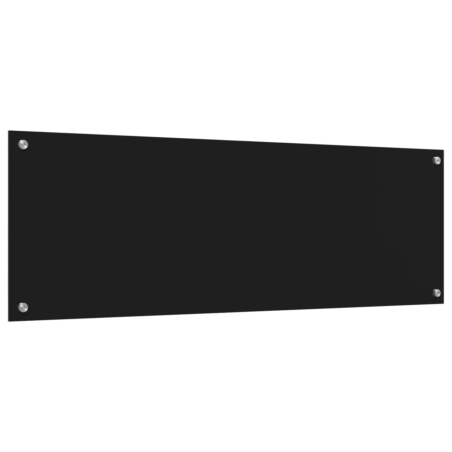 Kjøkkenbenkplate Svart 120 x 40 cm herdet glass