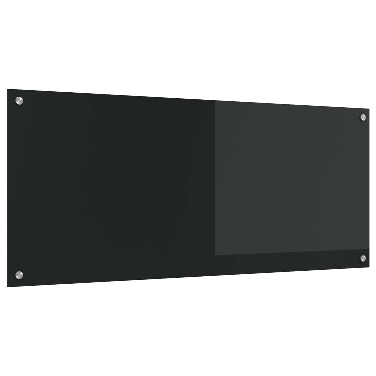 Kjøkkenbenkplate Svart 120 x 50 cm herdet glass