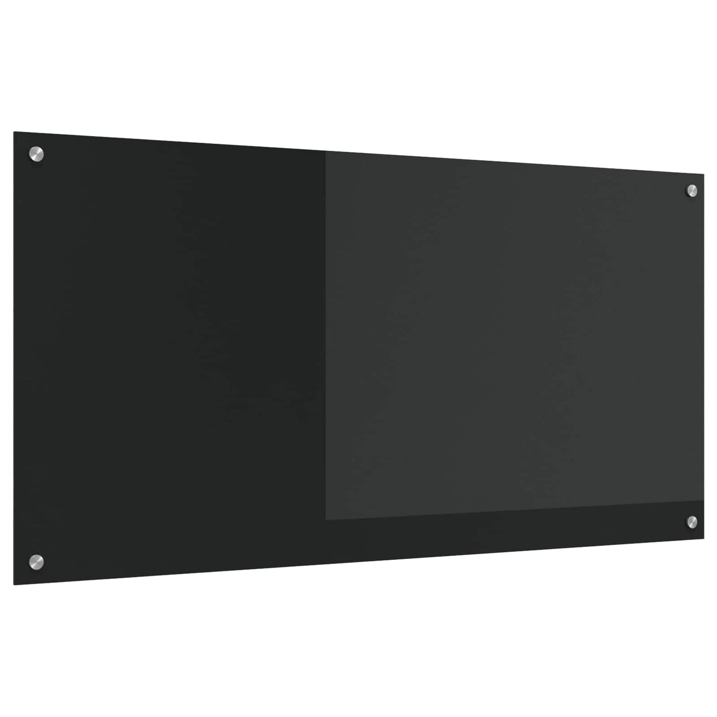 Kjøkkenbenkplate Svart 120 x 60 cm herdet glass