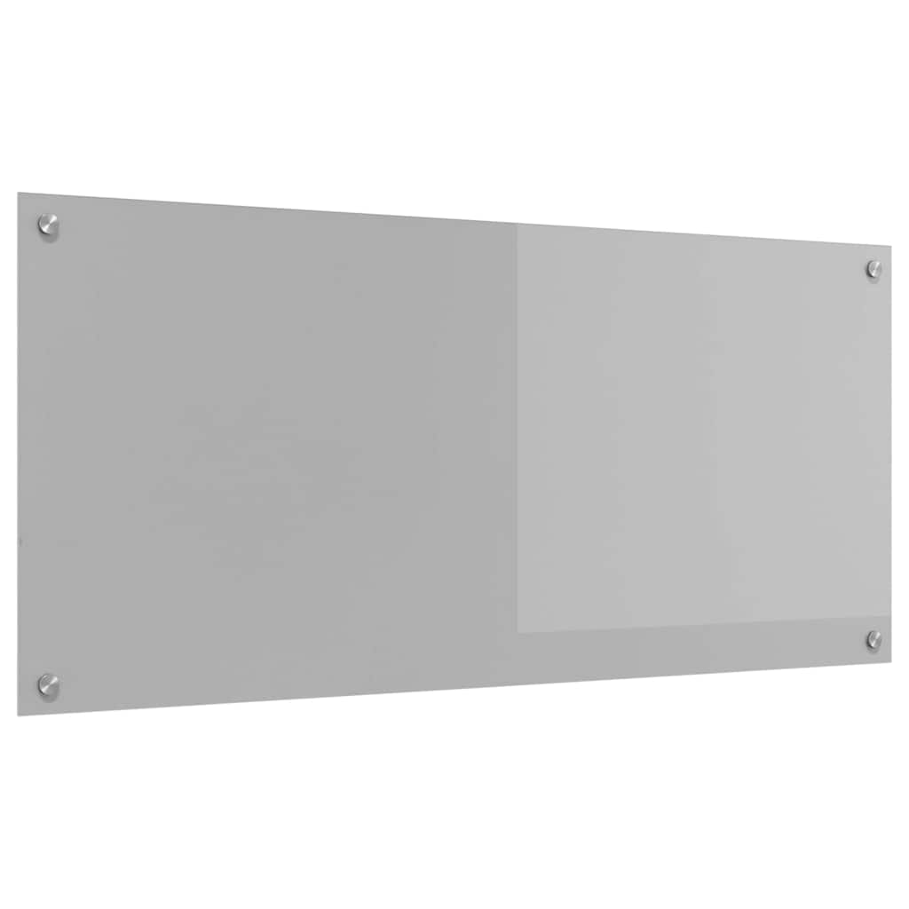 Kjøkkenbenkplate Lysegrå 110 x 50 cm herdet glass