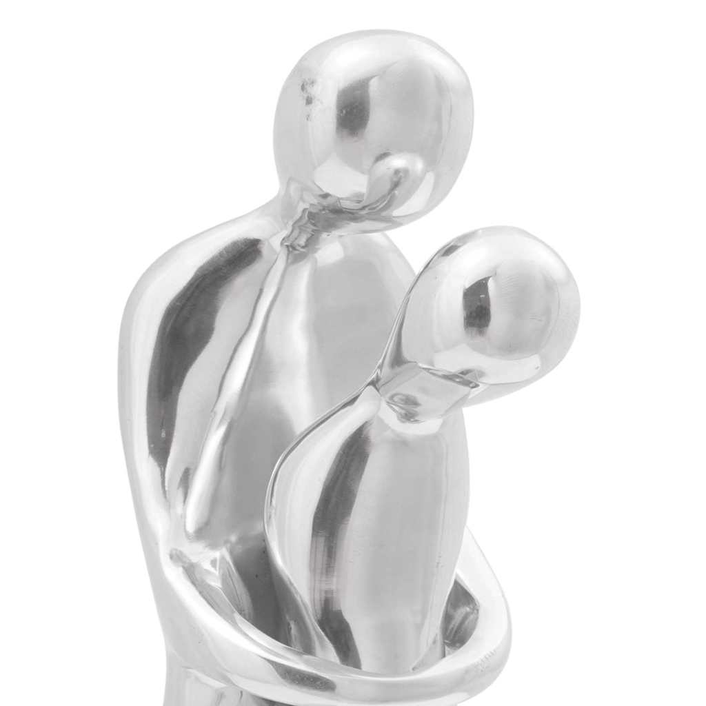 Skulptur sølv 10 x 16 x 49 cm Aluminium