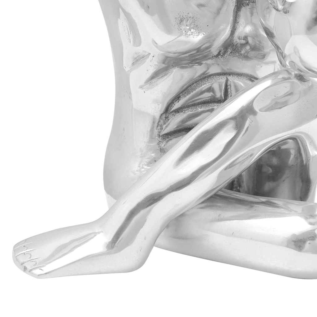Skulptur sølv 91,5 x 32 x 33 cm Aluminium