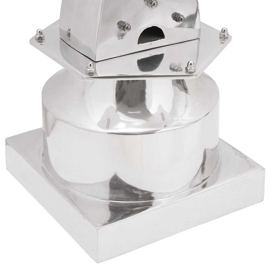 Skulptur sølv 26 x 26 x 110 cm Aluminium