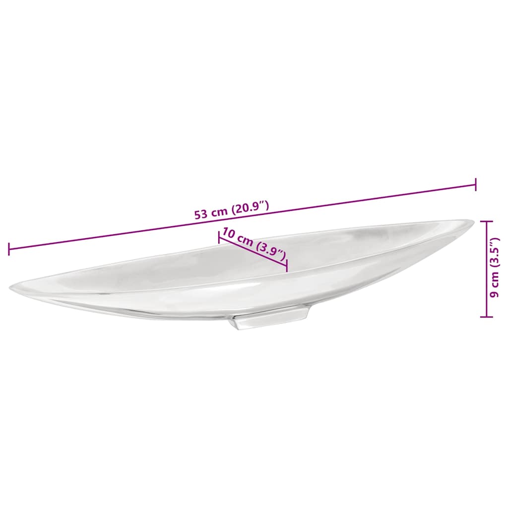 Fruktkurv sølv 53 x 9 x 10 cm Aluminium