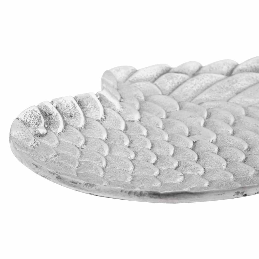 Fruktkurv 2 pcs sølv 40 x 18 x 2.5 cm Aluminium