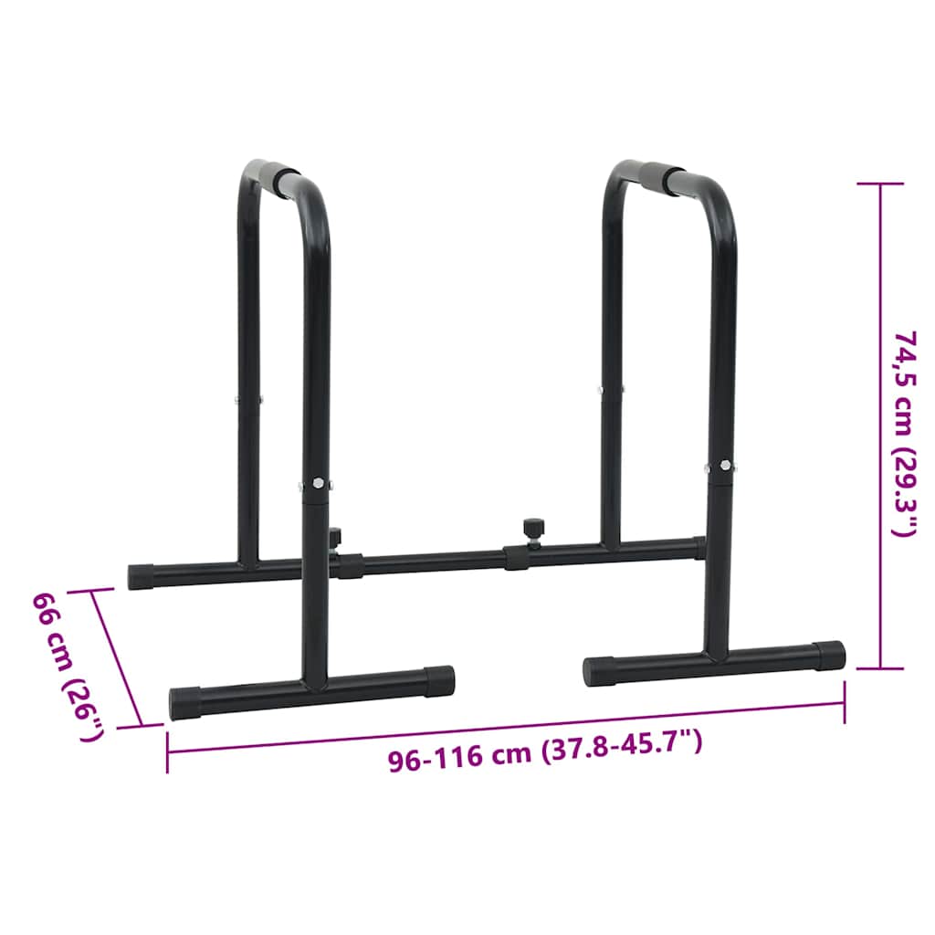 Dipsstang Svart 116 x 66 x 74,5 cm Pulverlakkert stål