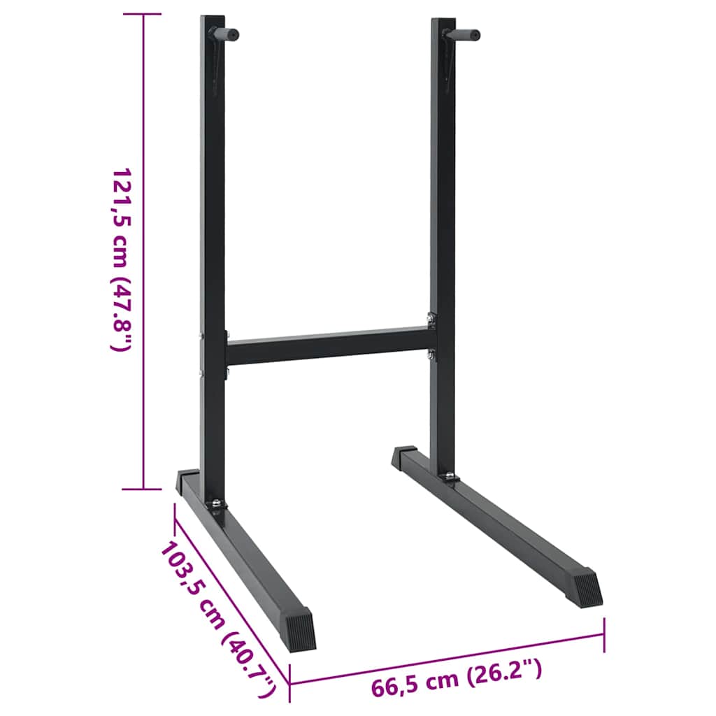 Dip-stasjon Svart 103,5 x 66,5 x 121,5 cm Pulverlakkert stål