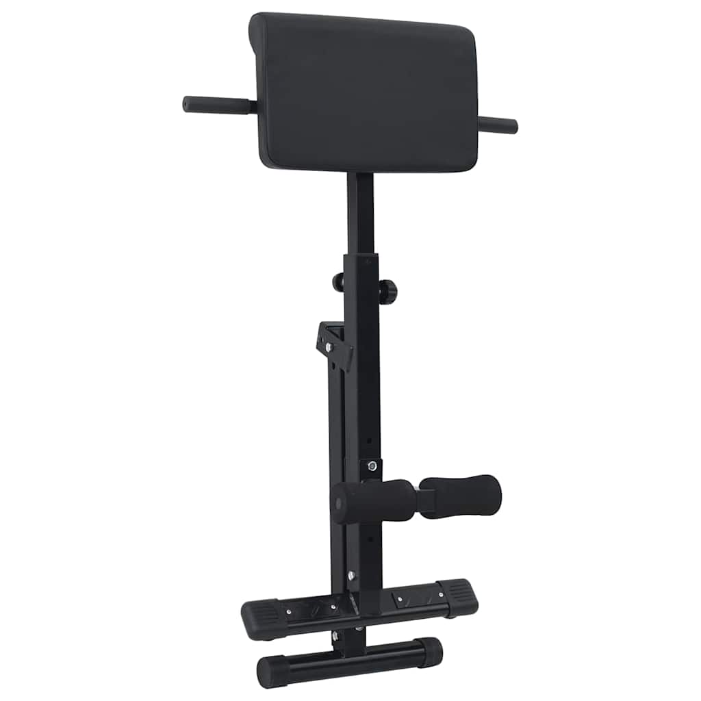 Hyperextension benk Svart 100,5 x 70 x 78 cm Pulverlakkert stål