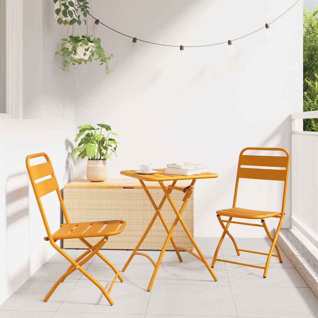 Hage Folding Stol 2 pcs Sennepsgul 42 x 52 x 82cm