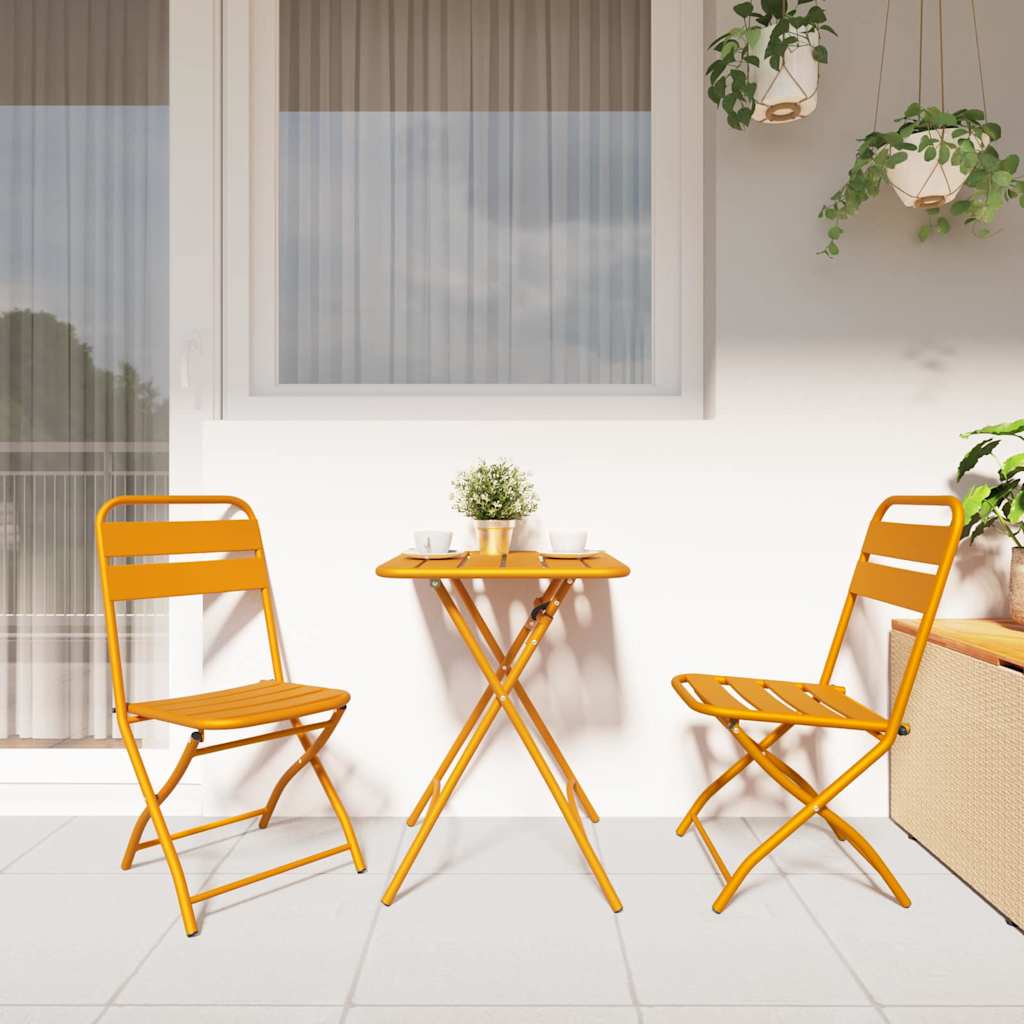 Hage Folding Stol 2 pcs Sennepsgul 42 x 52 x 82cm