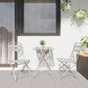 Hage Folding Stol 2 pcs Beige 55 x 56.5 x 91cm Stål