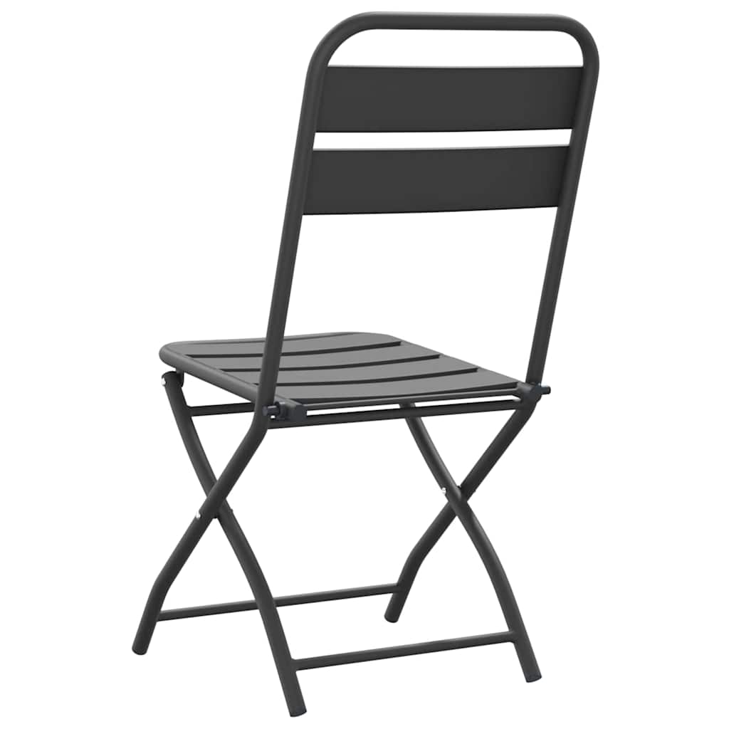 Hage Folding Stol 2 pcs Antrasitt 42 x 52 x 82cm
