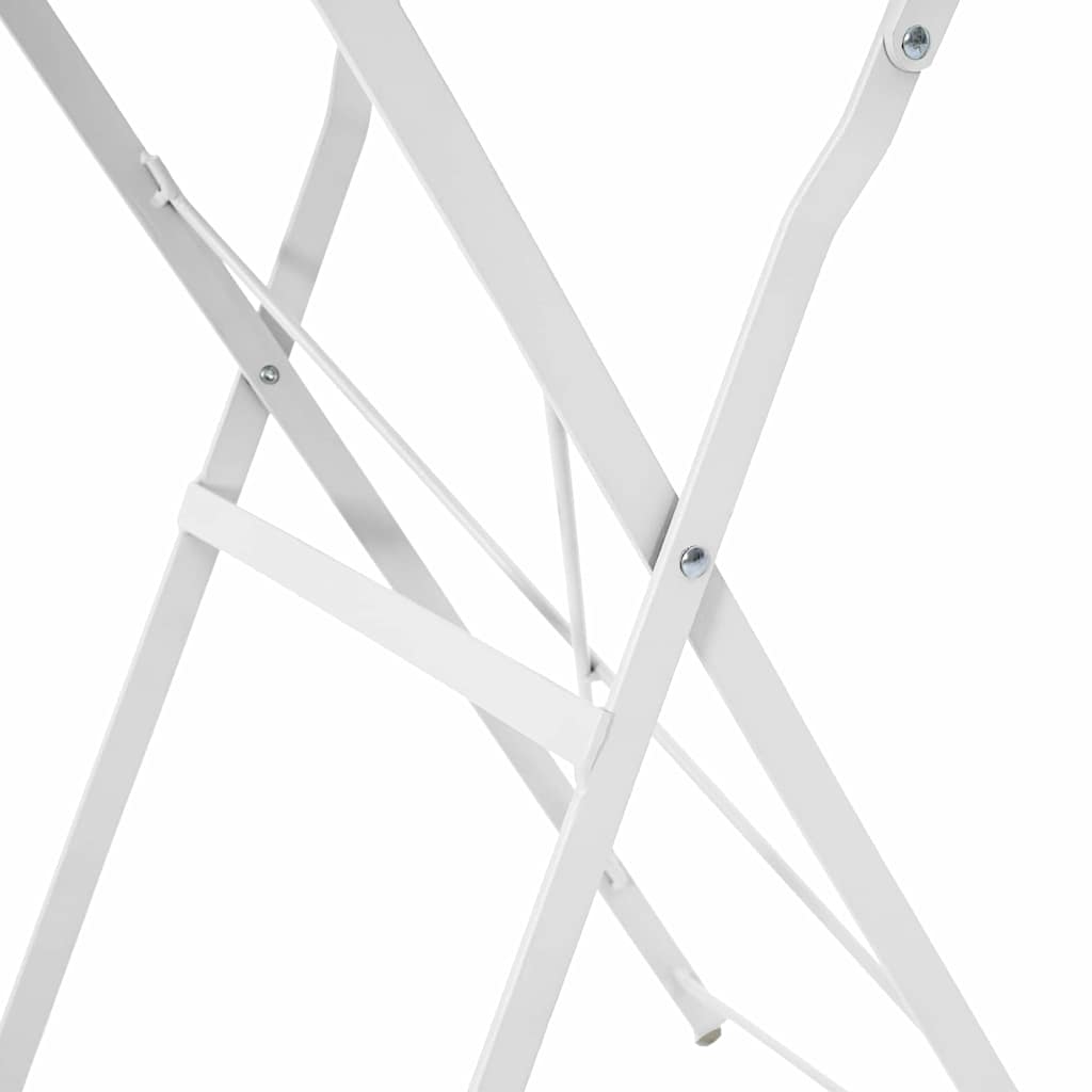Bistrobord Hvit Ø 50 x 71 cm Pulverlakkert stål