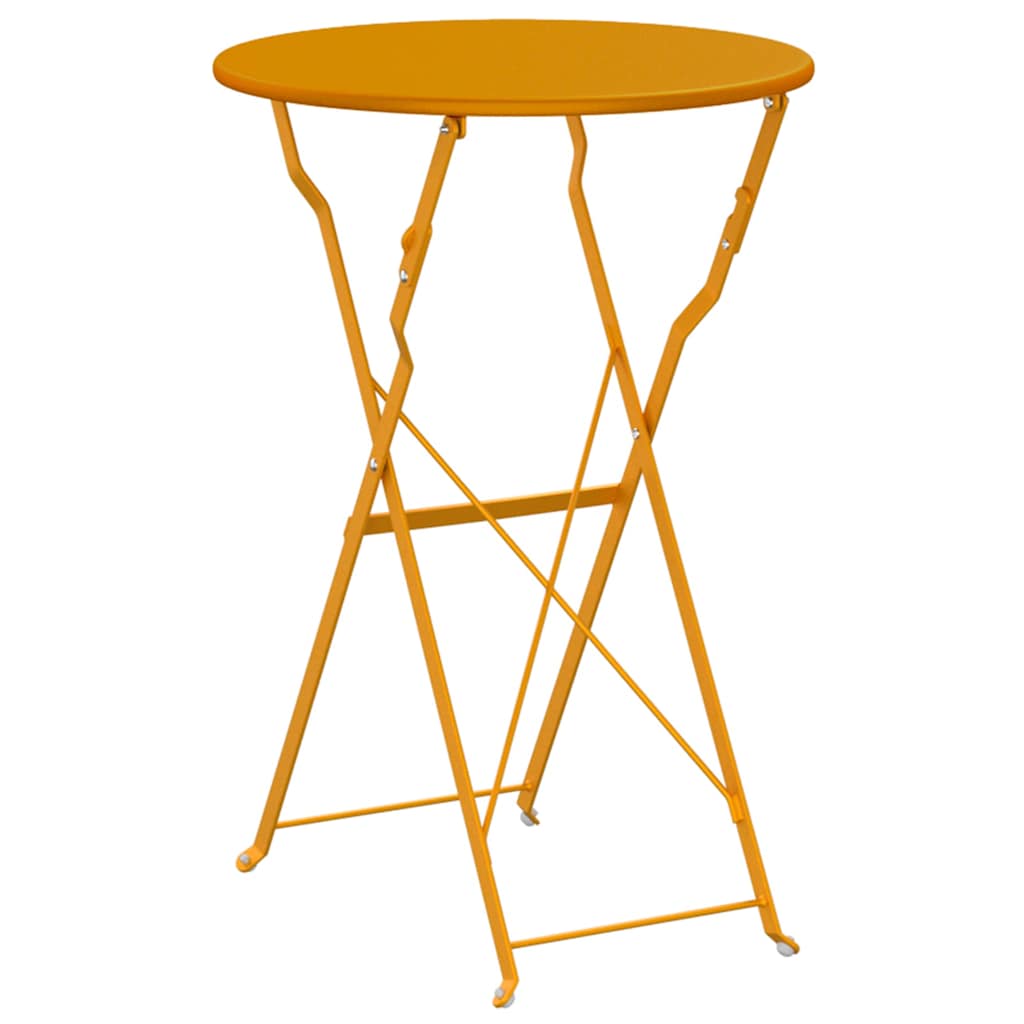 Bistrobord Sennepsgul Ø 50 x 71 cm Pulverlakkert stål