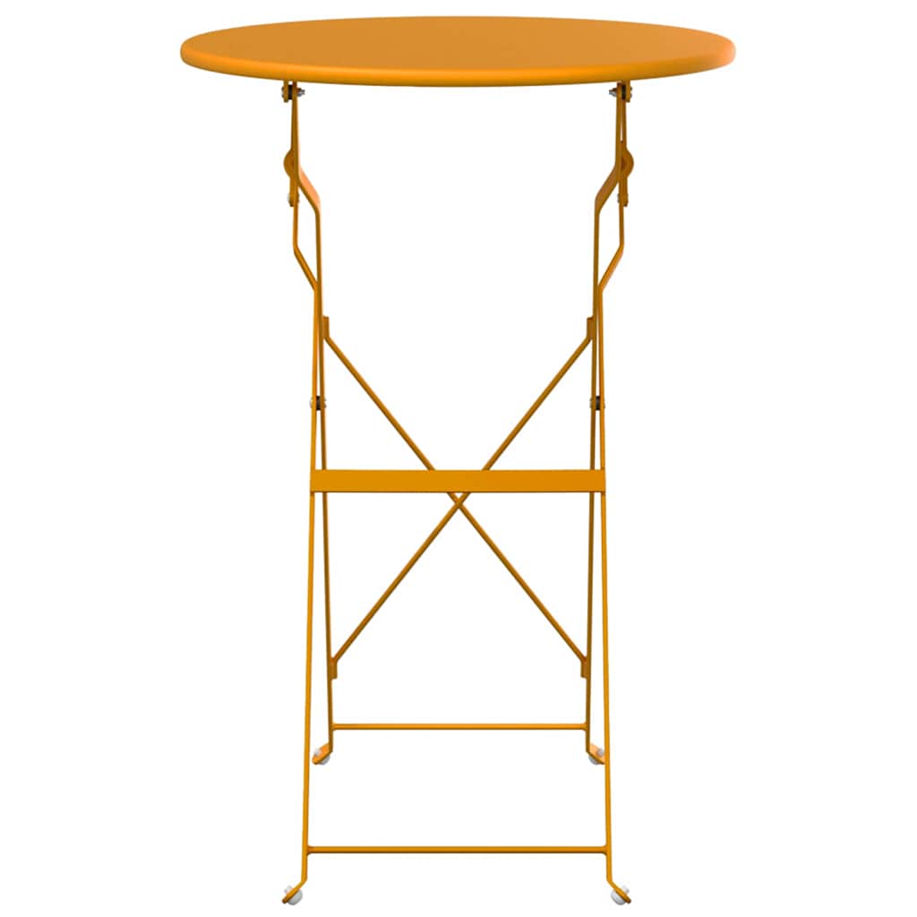 Bistrobord Sennepsgul Ø 50 x 71 cm Pulverlakkert stål