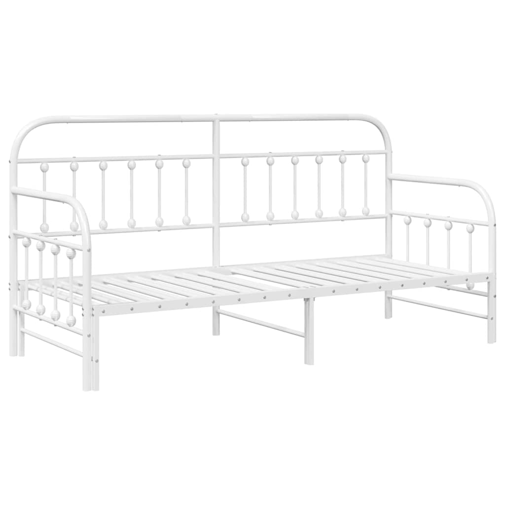 Dagsengeramme Hvit 80 x 200 cm Pulverlakkert stål