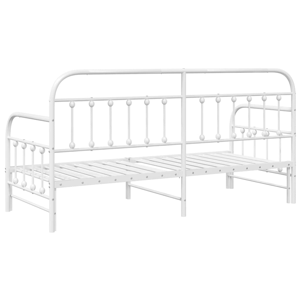 Dagsengeramme Hvit 80 x 200 cm Pulverlakkert stål