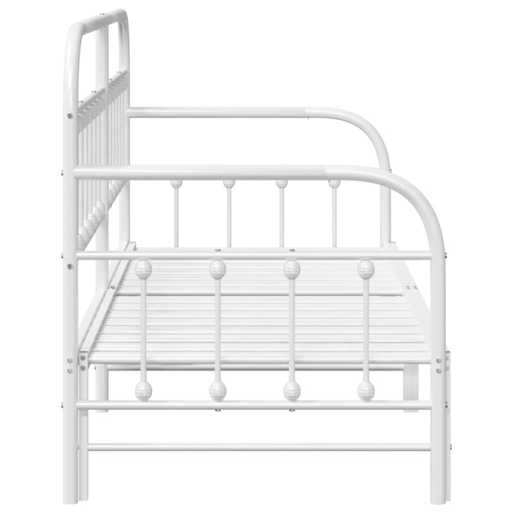 Dagsengeramme Hvit 80 x 200 cm Pulverlakkert stål