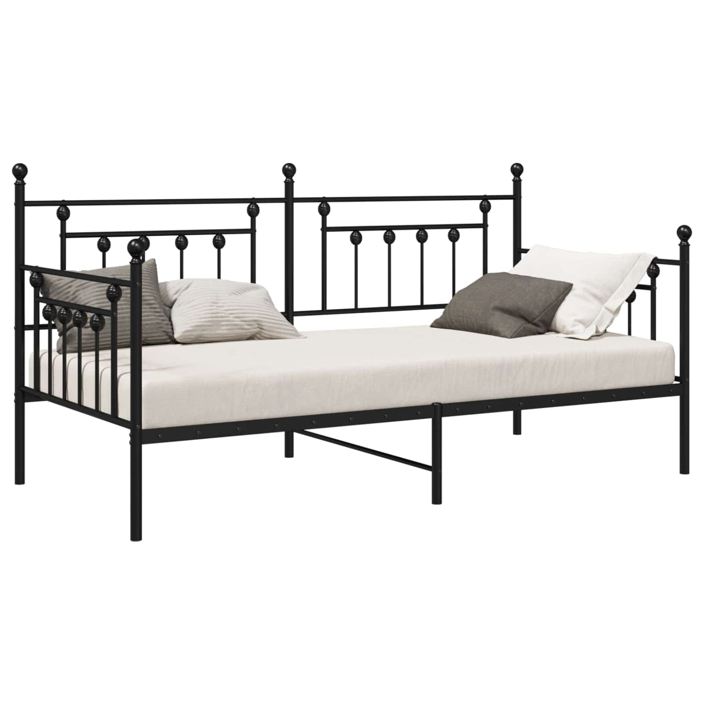 Dagsengeramme Svart 107 x 203 cm Stål