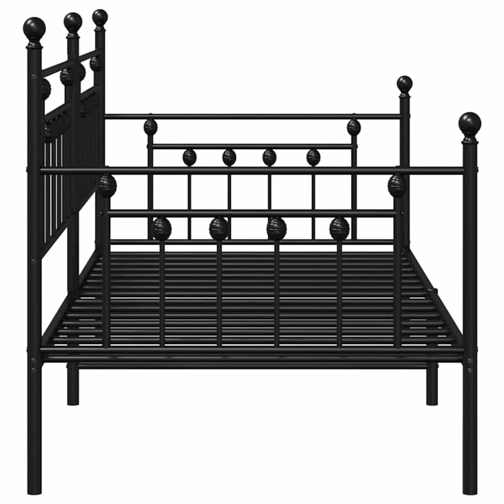Dagsengeramme Svart 107 x 203 cm Stål