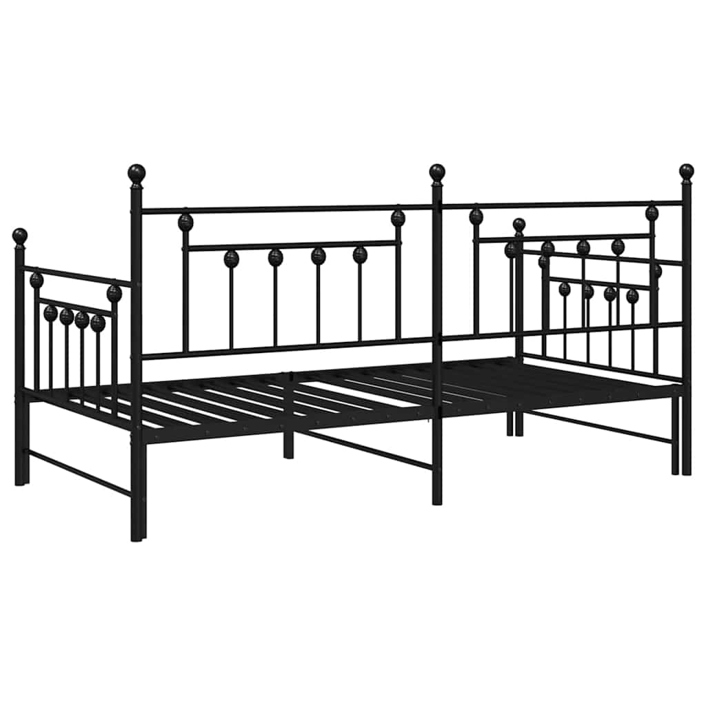 Dagsengeramme Svart 107 x 203 cm Stål