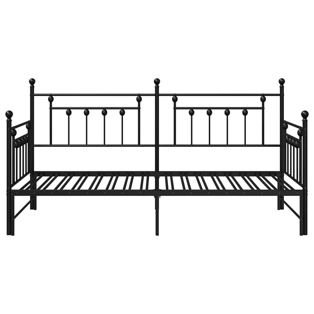 Dagsengeramme Svart 107 x 203 cm Stål