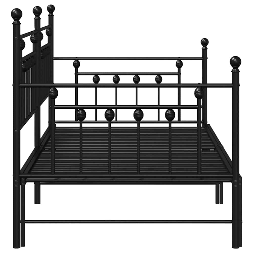 Dagsengeramme Svart 107 x 203 cm Stål