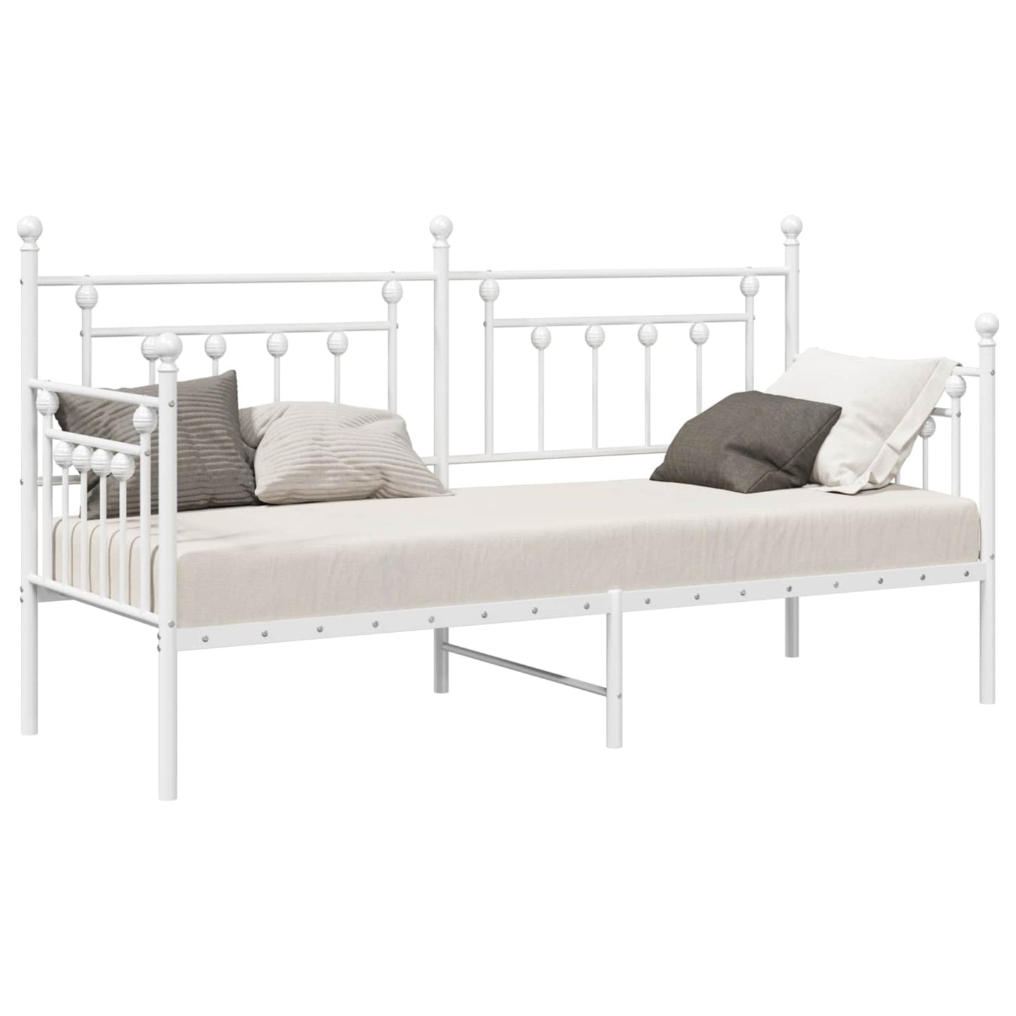 Dagsengeramme Hvit 75 x 190 cm Stål