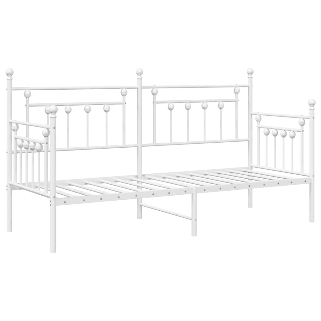 Dagsengeramme Hvit 80 x 200 cm Stål