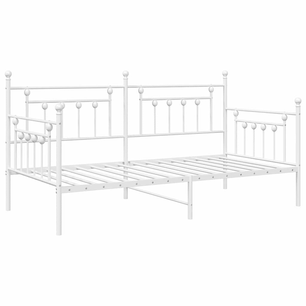 Dagsengeramme Hvit 100 x 190 cm Stål