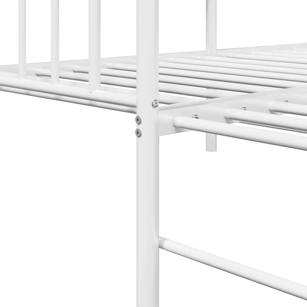 Dagsengeramme Hvit 75 x 190 cm Stål