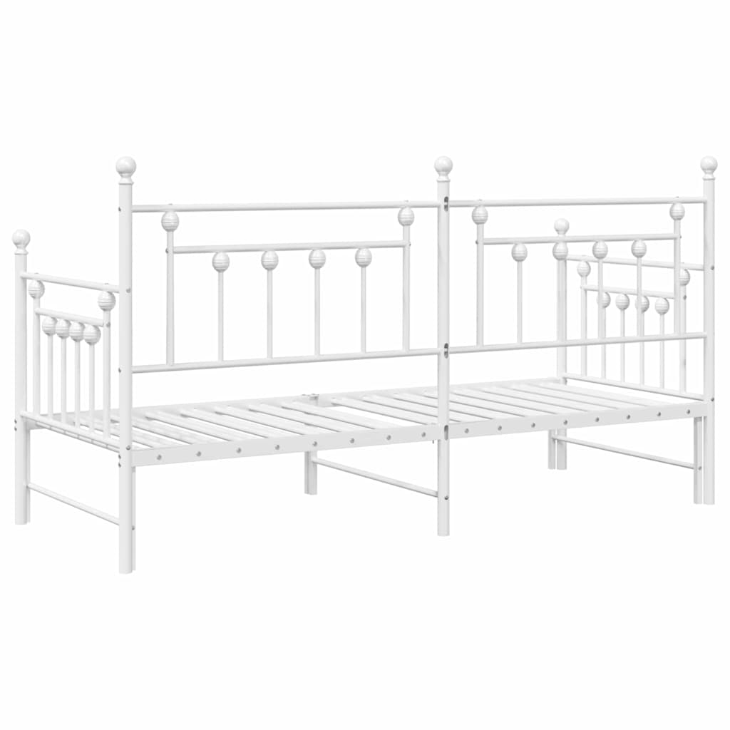 Dagsengeramme Hvit 75 x 190 cm Stål