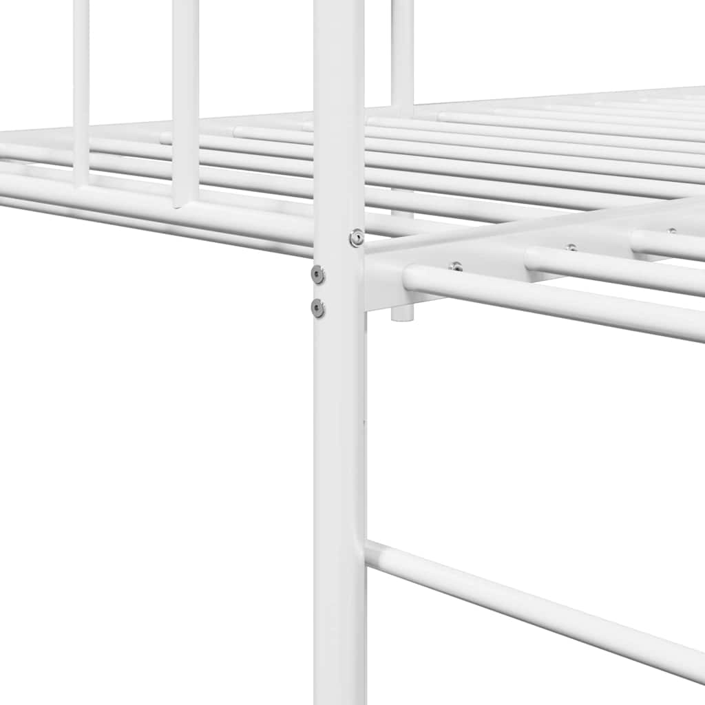 Dagsengeramme Hvit 90 x 190 cm Stål