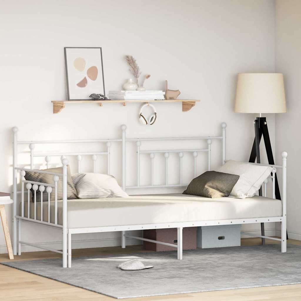 Dagsengeramme Hvit 107 x 203 cm Stål
