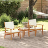 Hage Stol med pute 2 pcs Brun Massivt akasietre