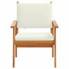 Hage Stol med pute 2 pcs Brun Massivt akasietre
