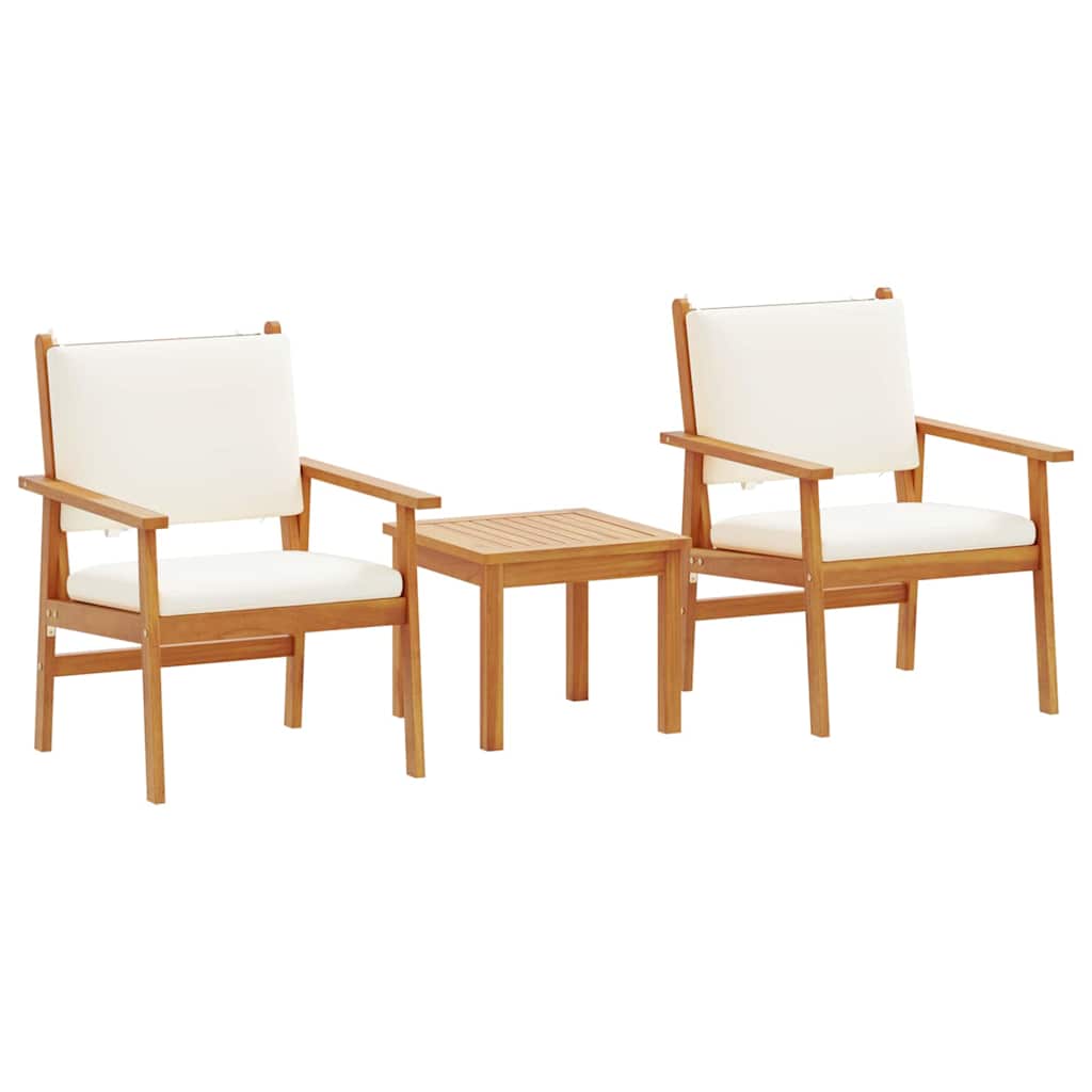 Hagesofa Set 3 pcs Brun 45 x 45 x 38cm Massivt akasietre
