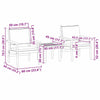 Hagesofa Set 3 pcs Brun 45 x 45 x 38cm Massivt akasietre