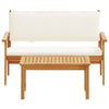 Hagesofa Set 2 pcs Brun Massivt akasietre