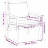 Hage Stol med pute 2 pcs Brun Massivt akasietre