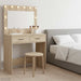 Sminkebord Sonoma eik 78,5 x 41 x 135 cm Konstruert tre